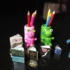 Wooden Cartoon Pen stand - Pack of Any 1