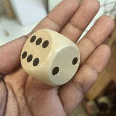 Big Wooden Dice Cube - pack of 1