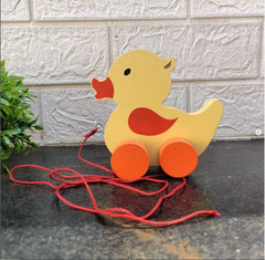 TOYSTOREY Wooden Duck Pull along - For 1-3 year