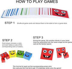 Wooden Face Change Cube Blocks pack