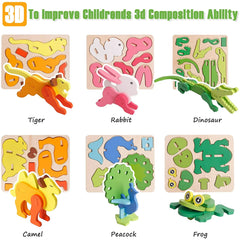 Wooden Fitting Animal puzzle