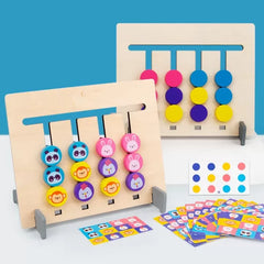 Wooden Four Color Matching Game - short Version