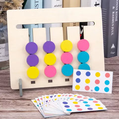 Wooden Four Color Matching Game - short Version