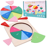 Wooden Fractions Mathematical Disk