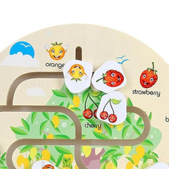 Wooden Fruit Maze puzzle