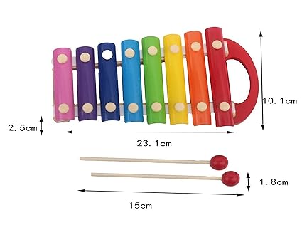 Wooden Handle Xylophone Big - 8 Notes