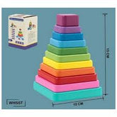 Wooden Hidden Square Stack Ringset