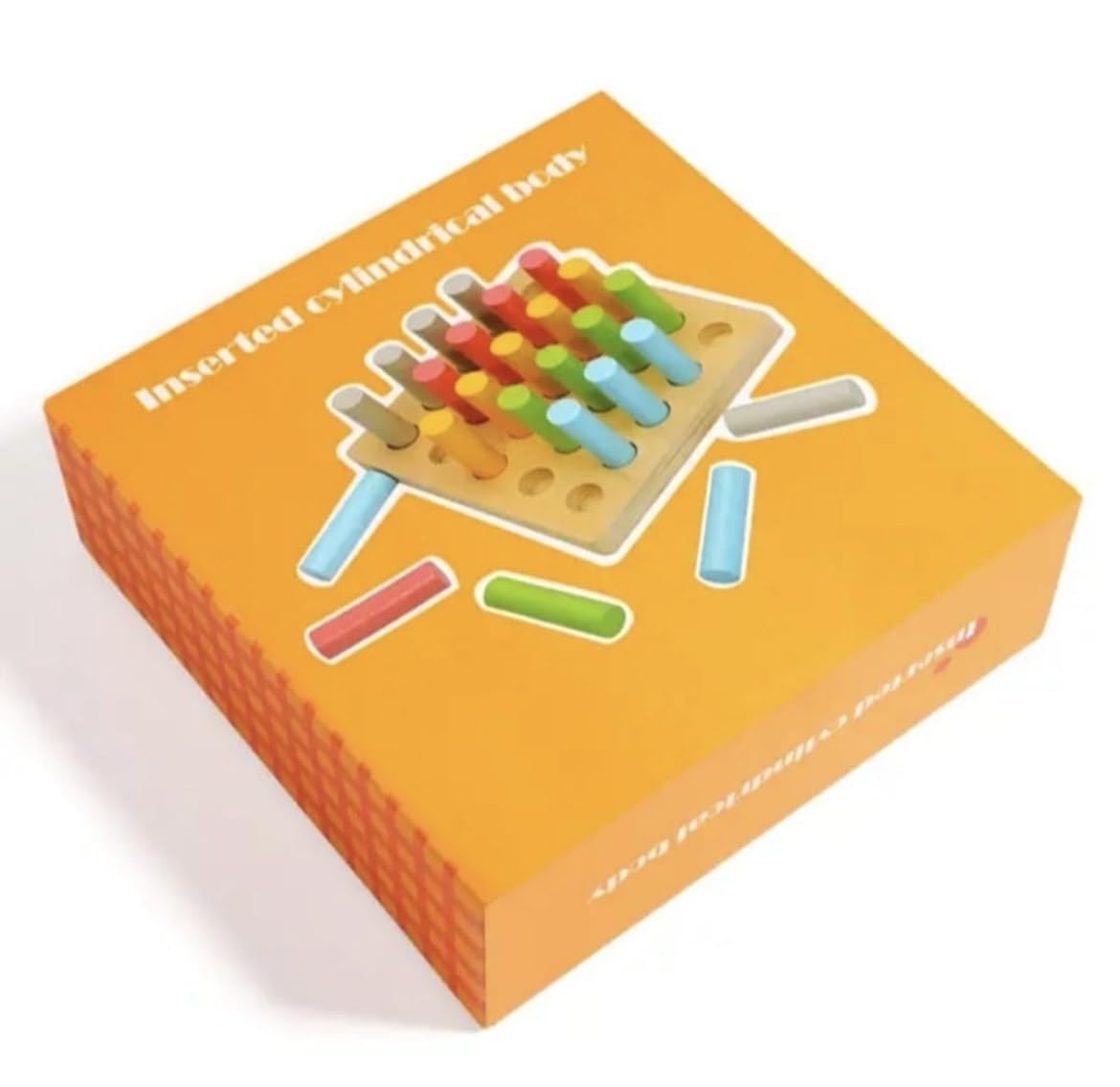 Wooden Inserted Cylindrical Body-Occupational Therapy Toy