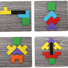 Wooden Intelligence Russian Blocks Puzzle - tanagram