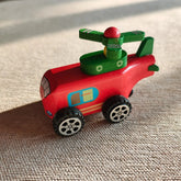 Wooden Key Helicopter Toy - Wind up Helicopter Pack of Any 1