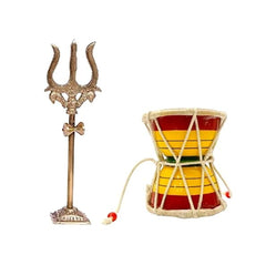 Wooden Lord shiva Damruga - small