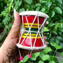 Wooden Lord shiva Damruga - small