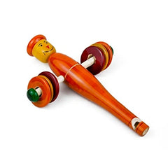 Wooden Man whistle Rattle