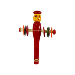 Wooden Man whistle Rattle