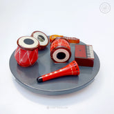 Wooden Miniature Musical Instruments Set for Home Decor