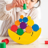 Wooden Moon Balancing Game