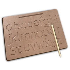 Wooden Small Letter Alphabet Tracing Board - small abcd