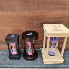 Wooden Timing sandglass- 15 minutes Timer