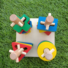 Wooden Tricky Rainbow Tower