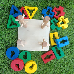 Wooden Tricky Rainbow Tower
