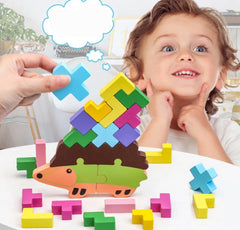 Wooden Two in One Jenga - 2 in 1 Zenga