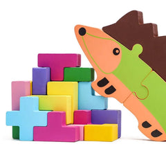 Wooden Two in One Jenga - 2 in 1 Zenga