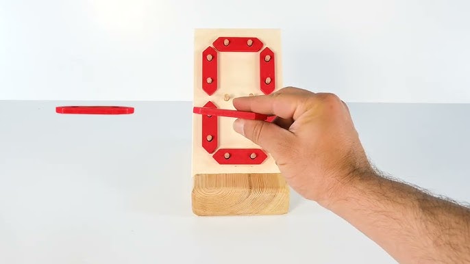 Wooden Digital Number Board Mathematics Game