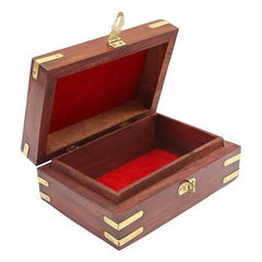 Brown Wooden Jewellery box Medium 8*5  - pack of 1