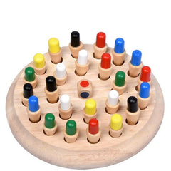 Wooden Memory Chess Game - For Both Kids and Adults