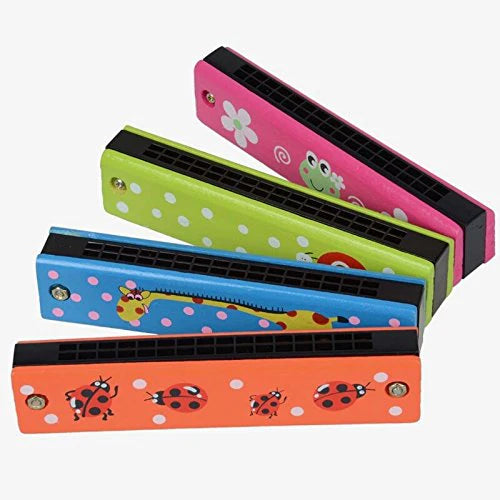 Wooden Mouth Organ - Pack of 1 (Harmonica)