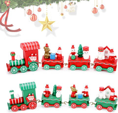 Wooden christmas train