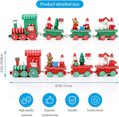 Wooden christmas train