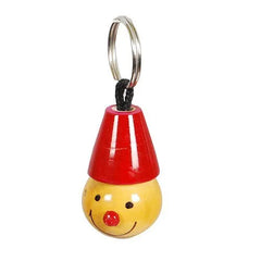 Wooden joker Head Key chain - pack of 1
