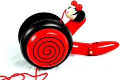 Wooden snail pull along - Small pack of 1