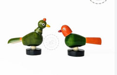 Wooden spring bird - pack of 1 Random