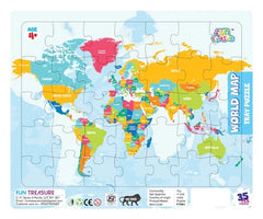 World map puzzle - Glow In The Dark