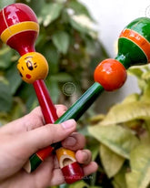 Wooden Bullet TiK Tik Rattle with Whistle