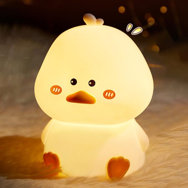 Duck Silicone Night Lamp-Rechargeable LED Lamp, 7-Color Changing