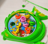 Fish Catching Key Operated Fishing Toy 9 Fishwith 2 Sticks (Multicolor) Game