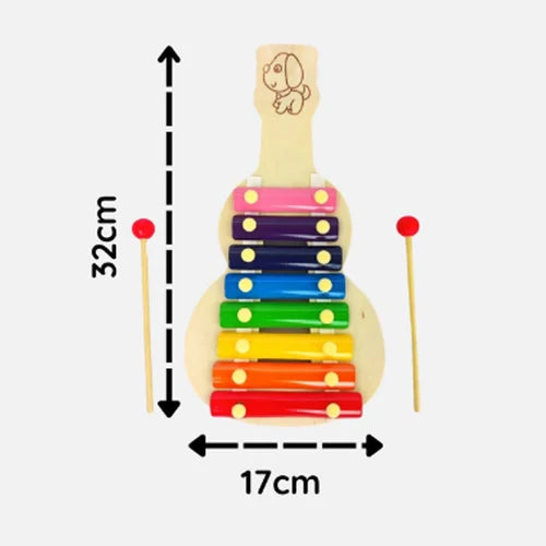 Wooden Guitar Xylophone Big 8 notes