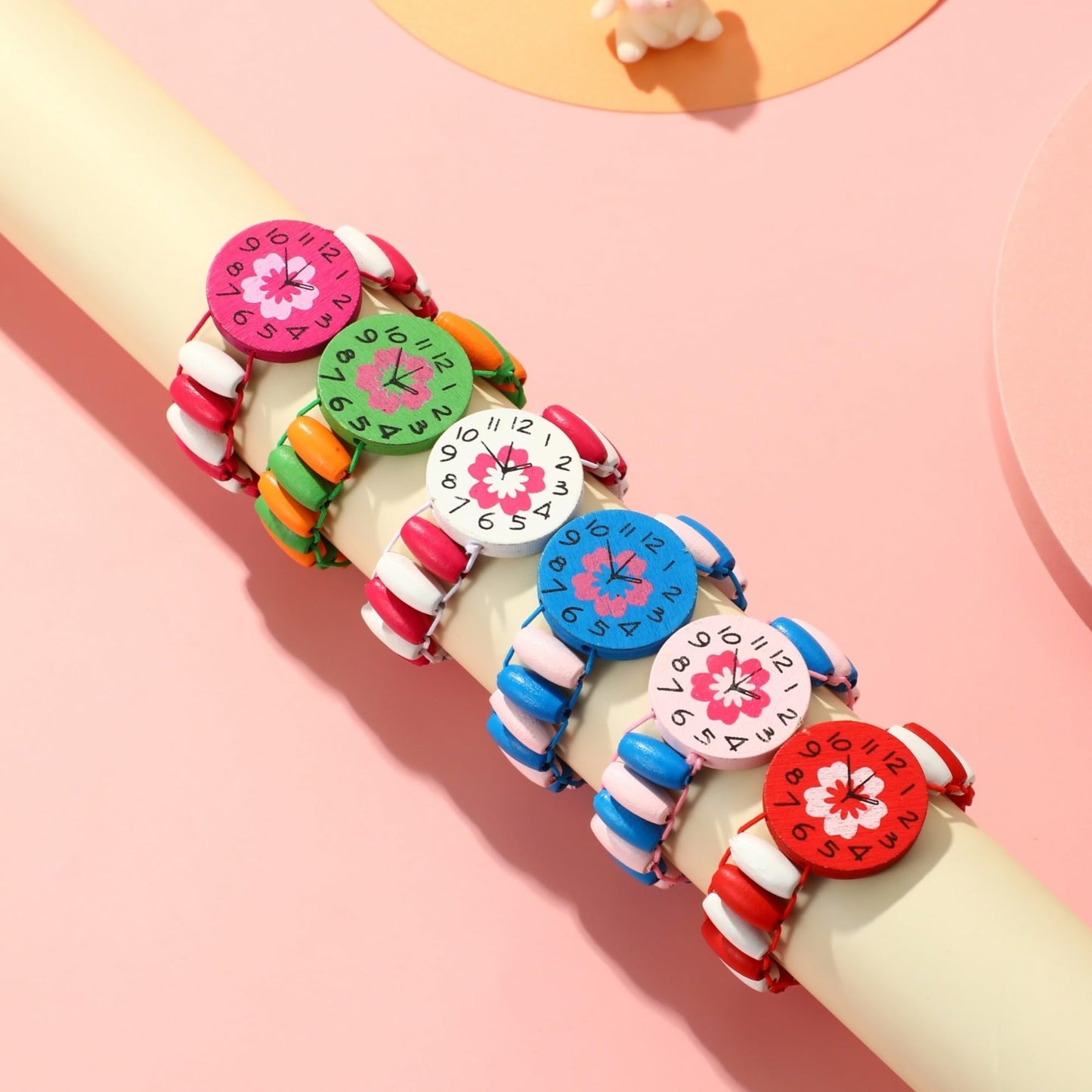 kids wooden Adjustabe watch - Bracelet - pack of 1