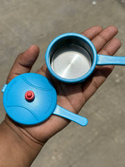 Toy Pressure Cooker - Heavy Stainless Steel Miniature Household Kitchen Appliances Pretend Play Toy for Kids - Any 1