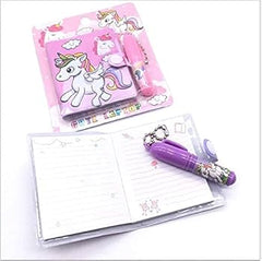 Cute Printed Mini Pocket Diary with Small Pen for Kids - Pack of Any 1