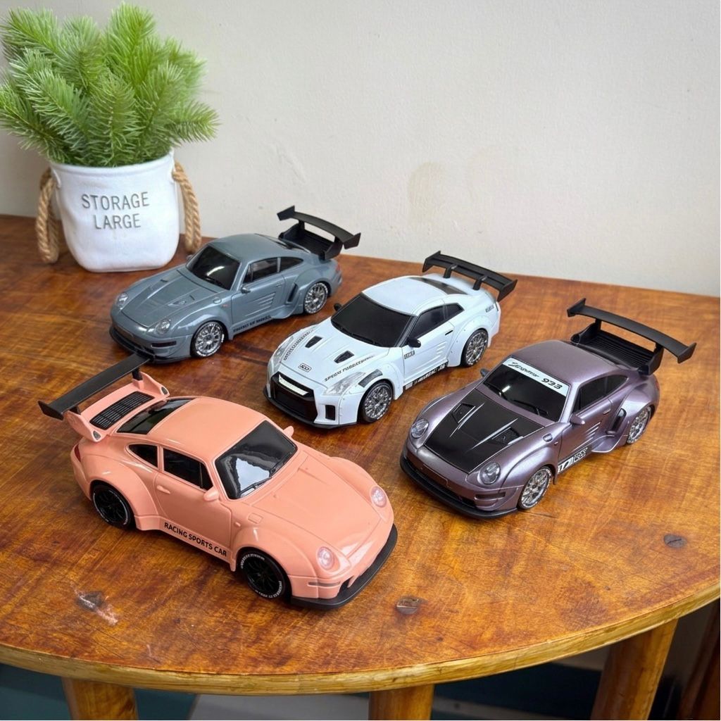 Rare Peach Color porsche 911 Drift Remote Control with Light & Bluetooth connection Control
