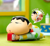 shinchan Movable Action Figure- PVC Wind-Up Moving Toy 12 cm, Funny Poseable Collectible Figure for Kids & Fans