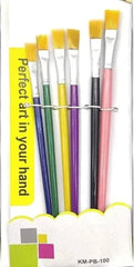 Flat Painting Brush Multicolor - Set of 6