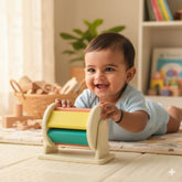 Toystorey Wooden Spinning Drum toy For 6+ Months baby