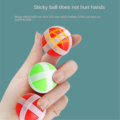 Kids Throw Ball Dart board For Kids 1Pc Random Design Will Be Shipped - With 3 Sticky Ball