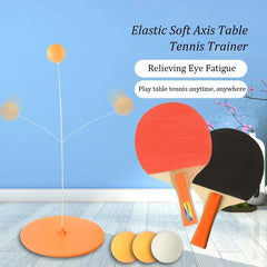 Table Tennis Trainer Rebound Rackets and Balls Base Training Practice Set - Multiplayer