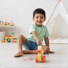 TOYSTOREY Wooden Duck Pull along - For 1-3 year